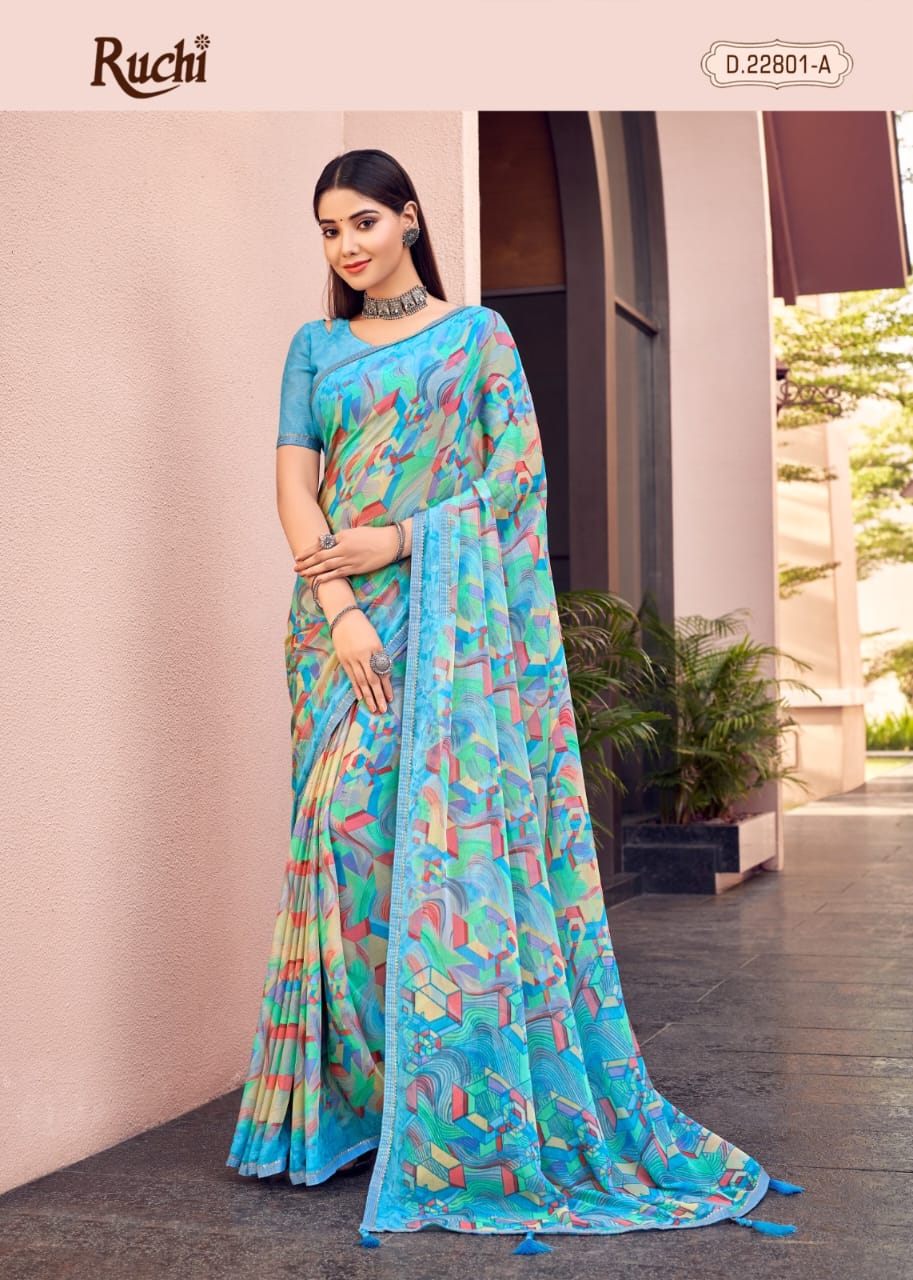 Savyaa By Ruchi Chiffon Daily Wear Sarees Catalog